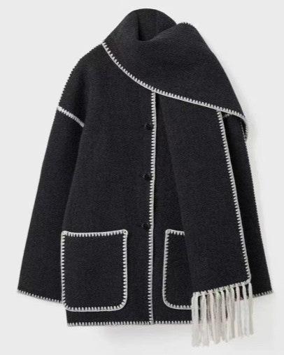 Dalia - Modern Scarf Coat