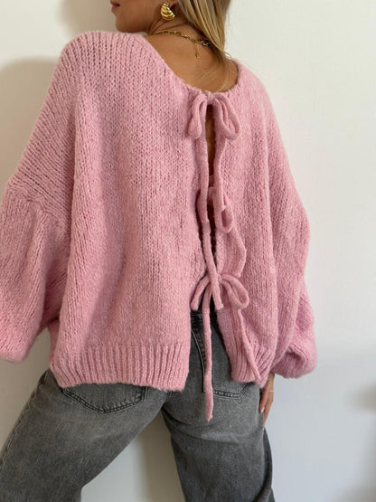 Mila - Stylish Bow Cardigan