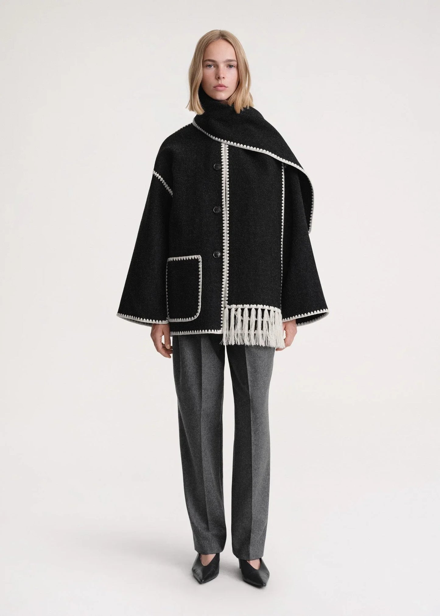 Dalia - Modern Scarf Coat